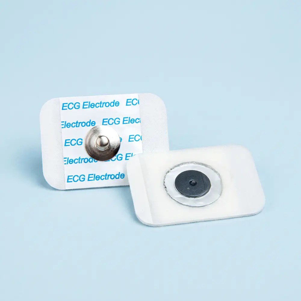 Điện cực ECG chụp bọt dùng một lần 25 * 35mm để theo dõi ECG dành cho người lớn