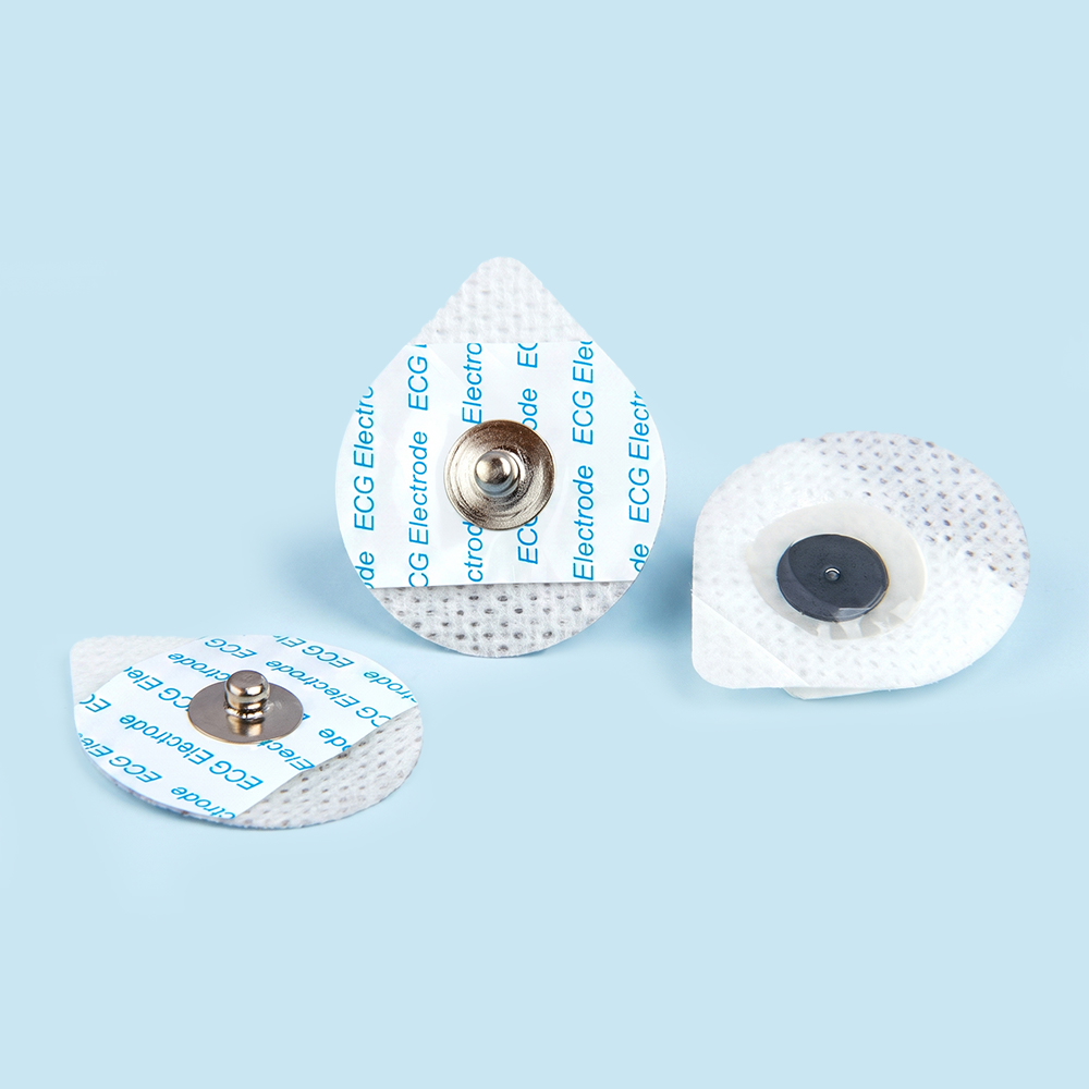 Điện cực ECG không dệt hình giọt nước dùng một lần 26 * 42mm