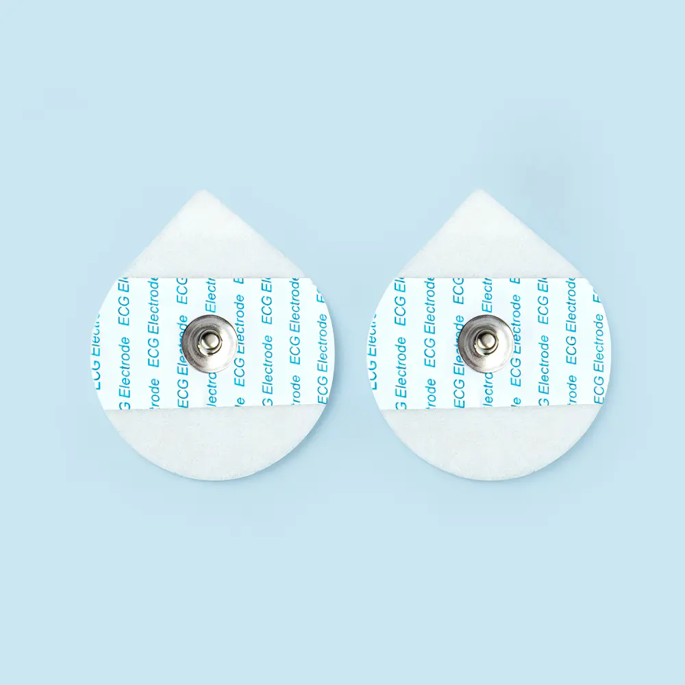 Điện cực ECG bọt dùng một lần hình giọt nước 43 * 50mm