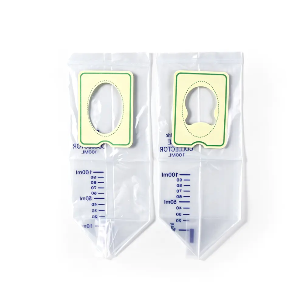 Túi đựng nước tiểu dính nhẹ nhàng dành cho trẻ em 100ml/200ml